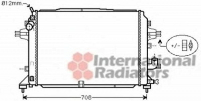 VAN WEZEL 37002489 -  Радиатор, охлаждение двигателя